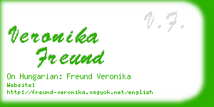 veronika freund business card